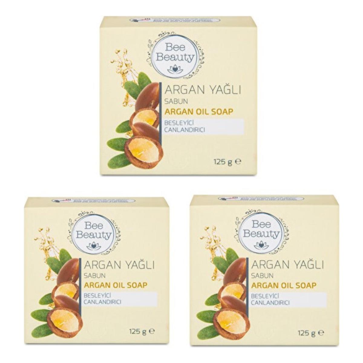 Bee Beauty Organik Argan Yağlı Sabun 3x125 gr
