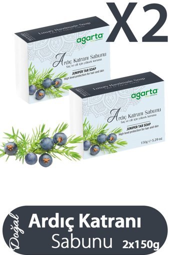 Agarta Organik Ardıç Katran Sabun 2x150 gr