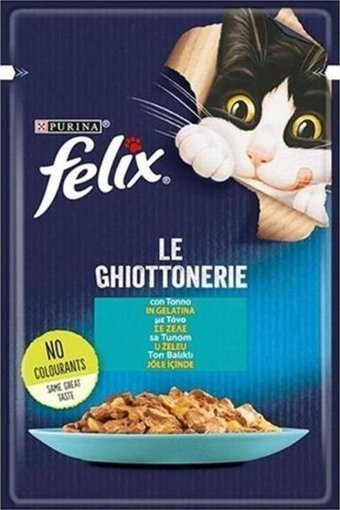 Felix Ton Balıklı Parça Etli Yaş Kedi Maması 26x85 gr