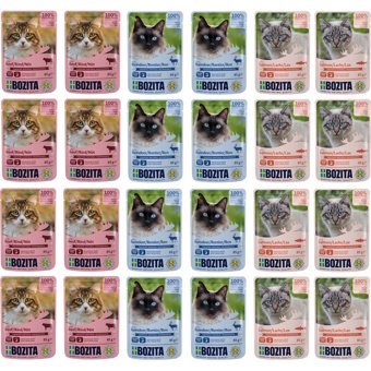 Bozita Karışık Parça Etli Yaş Kedi Maması 24x85 gr