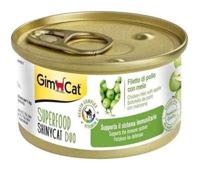 Gimcat Shiny cat Tavuk-Elma Parça Etli Yaş Kedi Maması 70 gr