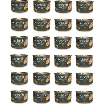 Schesir After Dark Tavuk Parça Etli Yaş Kedi Maması 24x80 gr