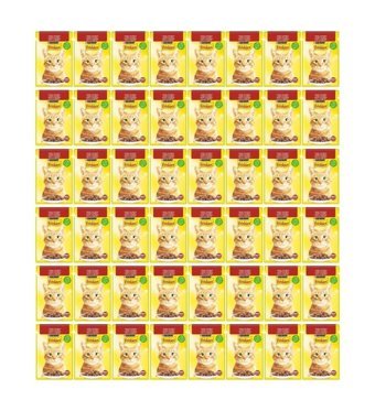 Friskies Sığır Parça Etli Yaş Kedi Maması 48x85 gr