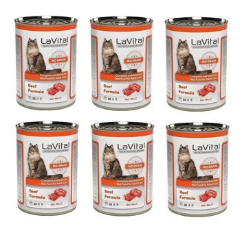 La Vital Biftek Parça Etli Yaş Kedi Maması 6x400 gr