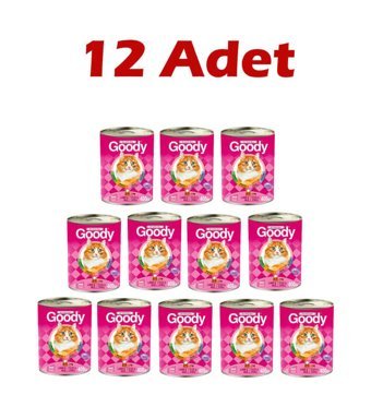 Goody Kuzu-Pirinç Parça Etli Yaş Kedi Maması 12x400 gr