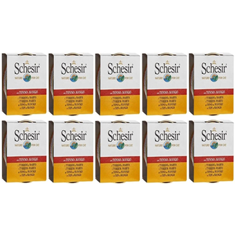 Schesir Ton Balık-Mango Parça Etli Yaş Kedi Maması 10x75 gr