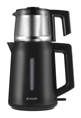 Arçelik K 3280 C Cam Demlikli 1650 W Işıklı Plastik Gövdeli Gri Çay Makinesi