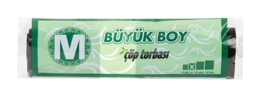 Migros Büyük Boy 65x80 cm Çöp Poşeti 10 Adet