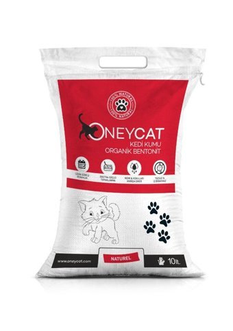 Oney Cat Naturel Kokusuz Topaklanan İnce Taneli Bentonit Kedi Kumu 10 lt