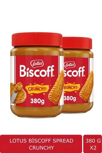 Lotus Biscoff Crunchy Karamelize Bisküvi Ezme Krem Çikolata 2x380 gr