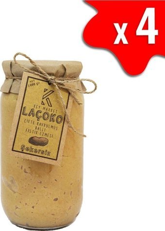 Laçoko Şekersiz Ballı Yer Fıstığı Ezme Krem Çikolata 4 kg