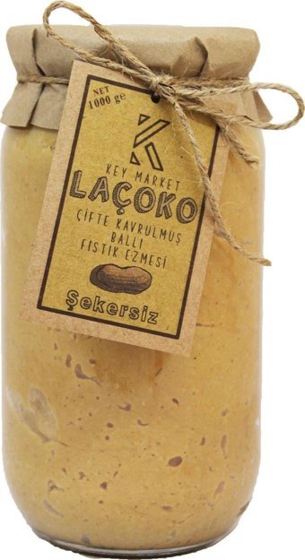 Laçoko Şekersiz Ballı Yer Fıstığı Ezme Krem Çikolata 1 kg