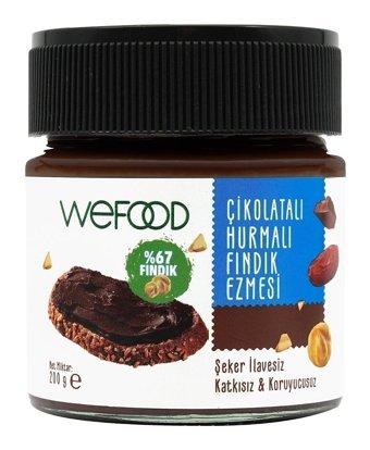 Wefood Çikolatalı Hurmalı Fındık Ezmesi 200 gr