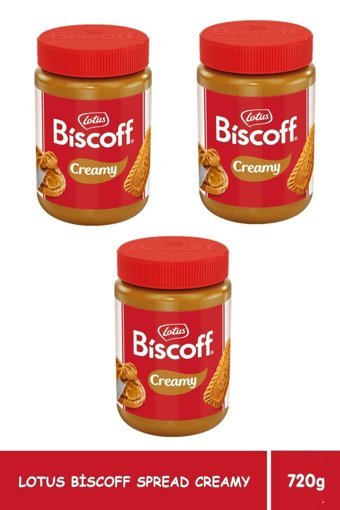 Lotus Biscoff Creamy Karamelize Bisküvi Ezme Krem Çikolata 3x720 gr