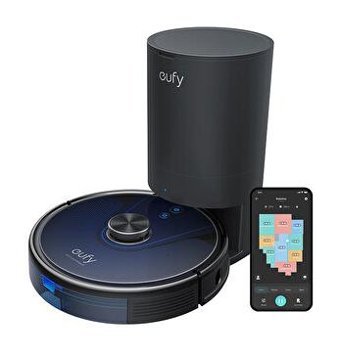 Anker Eufy Clean L35 Hybrid Plus T2182 Haritalı Islak Kuru 3000 Pa Lacivert Robot Süpürge