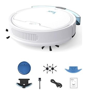 Bowai OB8S-MAS Moplu Kuru 1800 Pa Beyaz Robot Süpürge