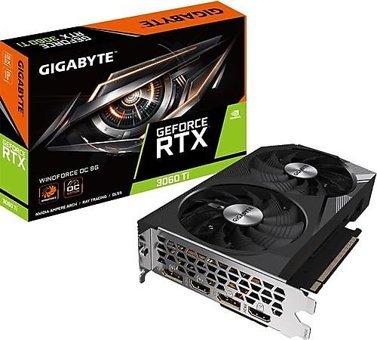 Gigabyte RTX 3060 Tİ Windforce OC 8G 8 GB GDDR6 PCI-Express 4.0 DirectX 12 UlTİmate 3 Fanlı 256 bit Masaüstü Nvidia Ekran Kartı