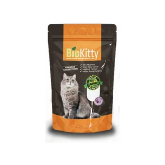 Bio Kitty Lavanta Kokulu Topaklanan İnce Taneli Bentonit Kedi Kumu 5 lt