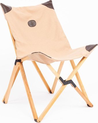 Funky Chairs Katlanır Kolsuz Bej Yetişkin Kamp Sandalyesi