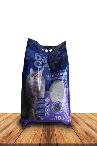 Dawcat Lavanta Kokulu Topaklanan İnce Taneli Bentonit Kedi Kumu 10 lt