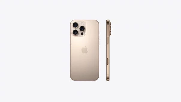 Apple iPhone 16 Pro Max 256 GB Hafıza 8 GB Ram 6.9 inç 48 MP Çift Hatlı OLED Ekran iOS Akıllı Cep Telefonu Çöl Titanyum