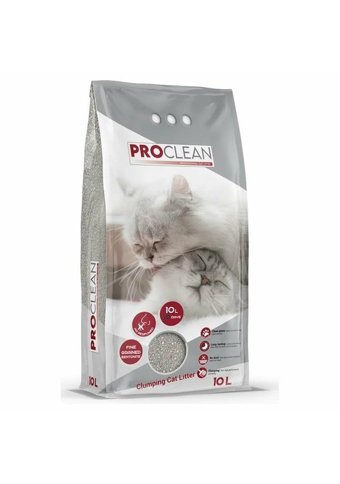 Proclean Kokusuz Topaklanan İnce Taneli Bentonit Kedi Kumu 2x10 lt