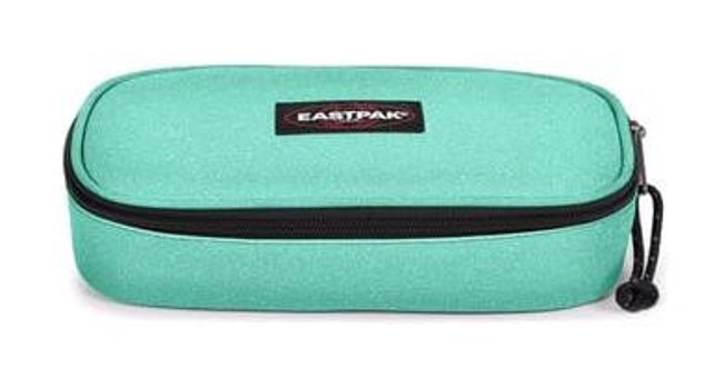 Eastpak Oval Single Spark Thoughtful Su Yeşili Düz Bez Tek Gözlü Oval Cüzdan Kalemlik