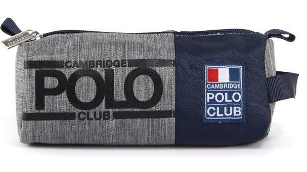 Cambridge Polo Club Street Style Lacivert Düz Bez Tek Gözlü Dikdörtgen Cüzdan Kalemlik