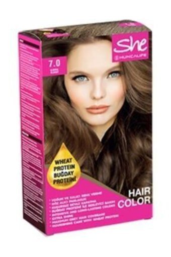 Huncalife She 7-0 Kumral Krem Saç Boyası 50 ml