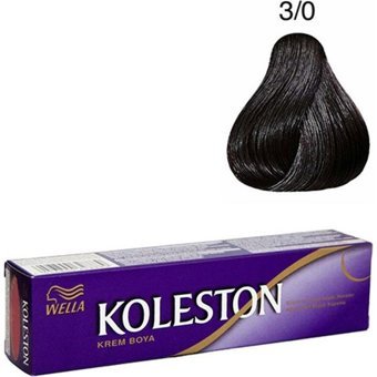 Wella Koleston 3-0 Koyu Kahve Krem Saç Boyası 2x50 ml