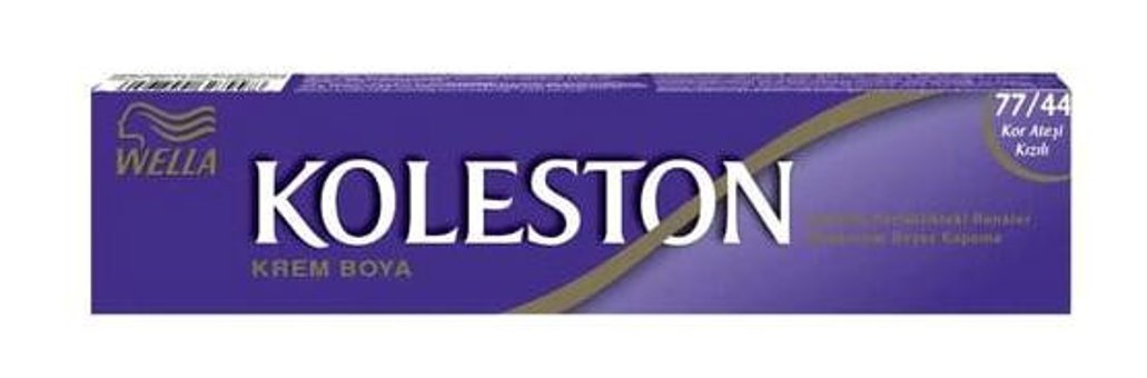 Wella Koleston 77-44 Kor Ateşi Kızılı Krem Saç Boyası 3x50 ml