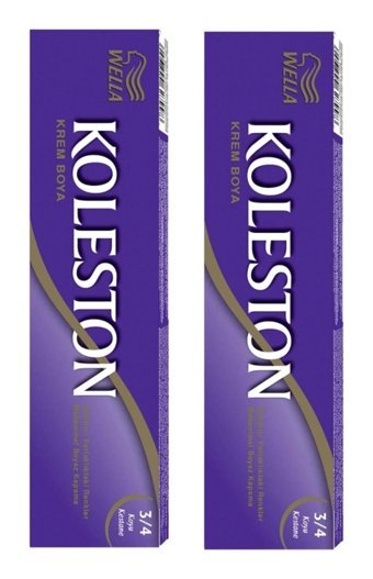 Wella Koleston 3-4 Kestane Krem Saç Boyası 2x50 ml