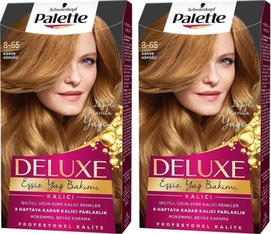 Palette Deluxe 8-65 Kahve Köpüğü Krem Saç Boyası 2x50 ml