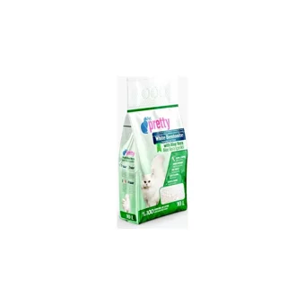 Pet Pretty Alovera Lavanta Pudra Sabun Kokulu Topaklanan İnce Taneli Bentonit Kedi Kumu 4x10 lt