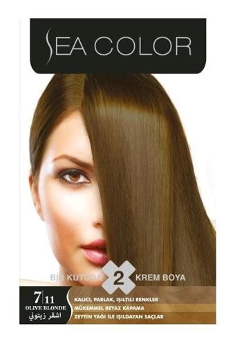 Sea Color 7-11 Yoğun Küllü Kumral Krem Saç Boyası 2x50 ml