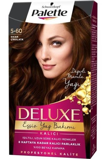 Palette Deluxe 5-60 Sıcak Çikolata Krem Saç Boyası 3x50 ml