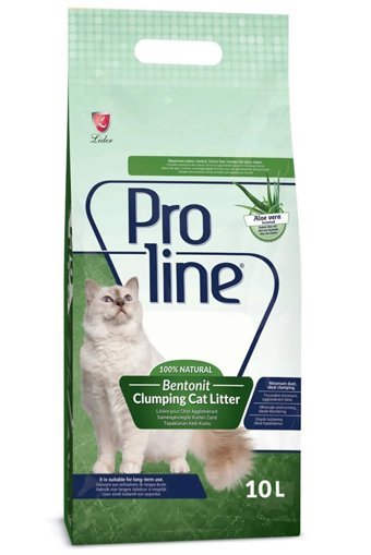 Proline Aleo Vera Marseille Sabunu Kokulu Topaklanan İnce Taneli Bentonit Kedi Kumu 2x10 lt