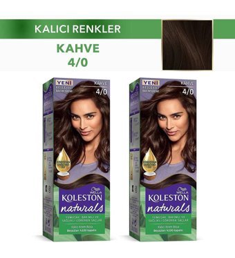 Wella Koleston Naturals 4-0 Kahve Krem Saç Boyası 2x50 ml