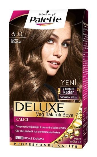 Palette Deluxe 6-0 Koyu Kumral Krem Saç Boyası 50 ml