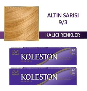 Wella Koleston Single 9-3 Altın Sarısı Krem Saç Boyası 2x50 ml