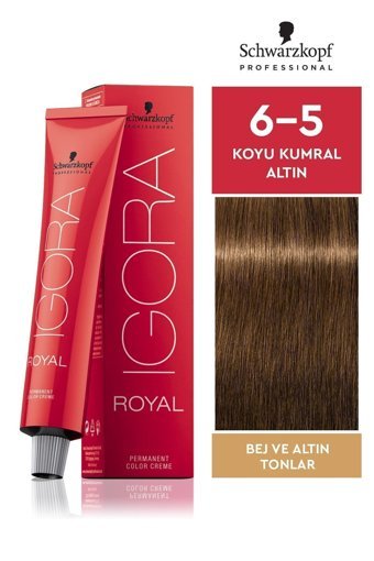 Schwarzkopf Igora Royal 6-5 Koyu Kumral Altın Krem Saç Boyası 60 ml