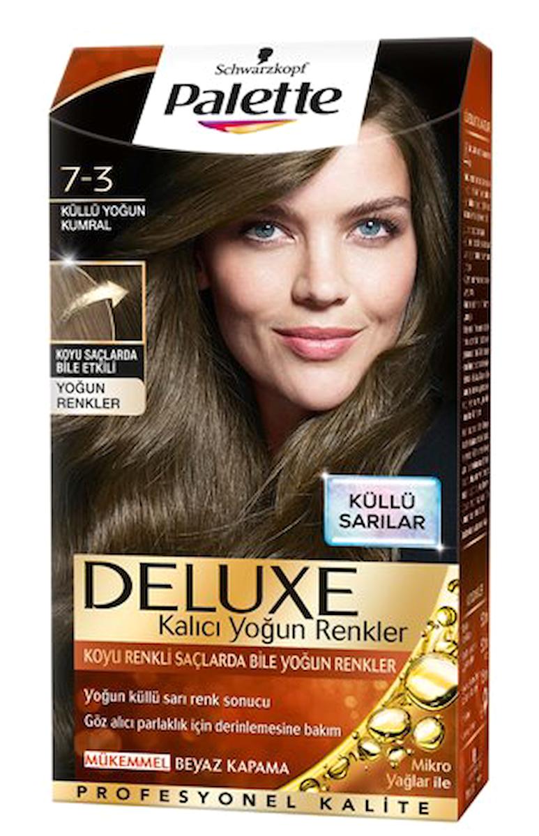 Palette Deluxe 7-3 Küllü Yoğun Kumral Krem Saç Boyası 4x50 ml
