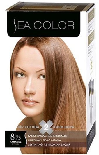 Sea Color 8-73 Karamel Krem Saç Boyası 3x50 ml
