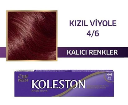 Wella Koleston Single 4-6 Kızıl Viyole Krem Saç Boyası 50 ml