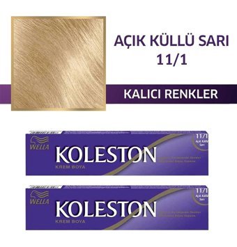 Wella Koleston Single 11-1 Açık Küllü Sarı Krem Saç Boyası 2x50 ml