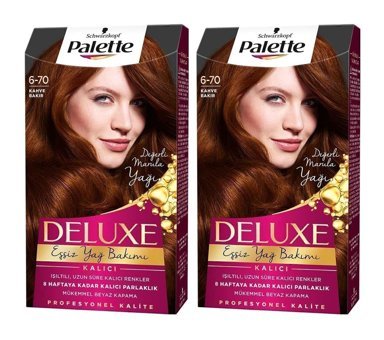 Palette Deluxe 6-70 Kahve Bakır Krem Saç Boyası 2x50 ml