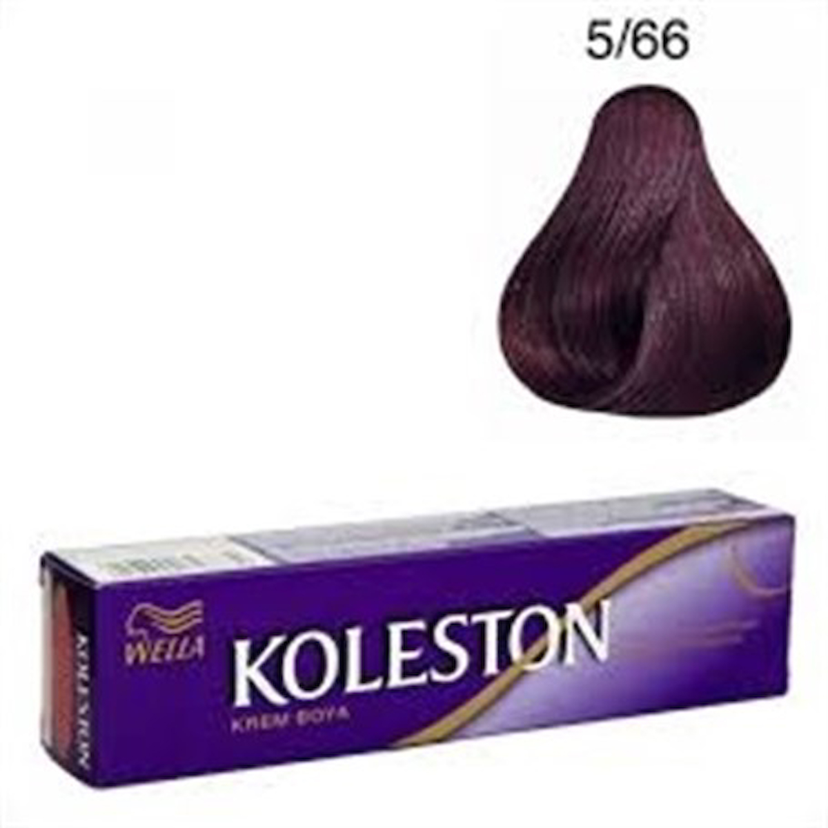 Wella Koleston 5-66 Şarap Kızılı Krem Saç Boyası 4x50 ml