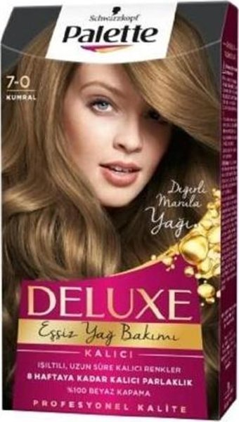 Palette Deluxe 7-0 Kumral Krem Saç Boyası 12x50 ml