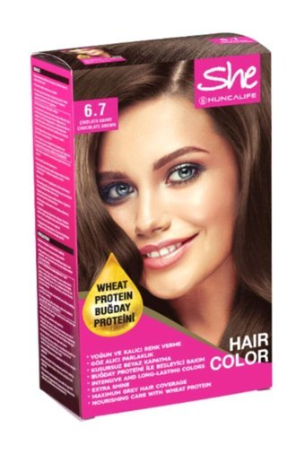 Huncalife She 6-7 Çikolata Kahve Krem Saç Boyası 50 ml