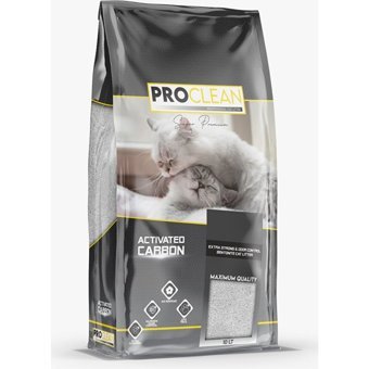 Proclean Topaklanan İnce Taneli Aktif Karbonlu Bentonit Kedi Kumu 10 lt